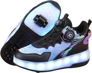 11 Modes Kids Roller Skate Shoes with 2 Wheels, Sneakers for Boys Girls Birthday Thanksgiving Christmas Day