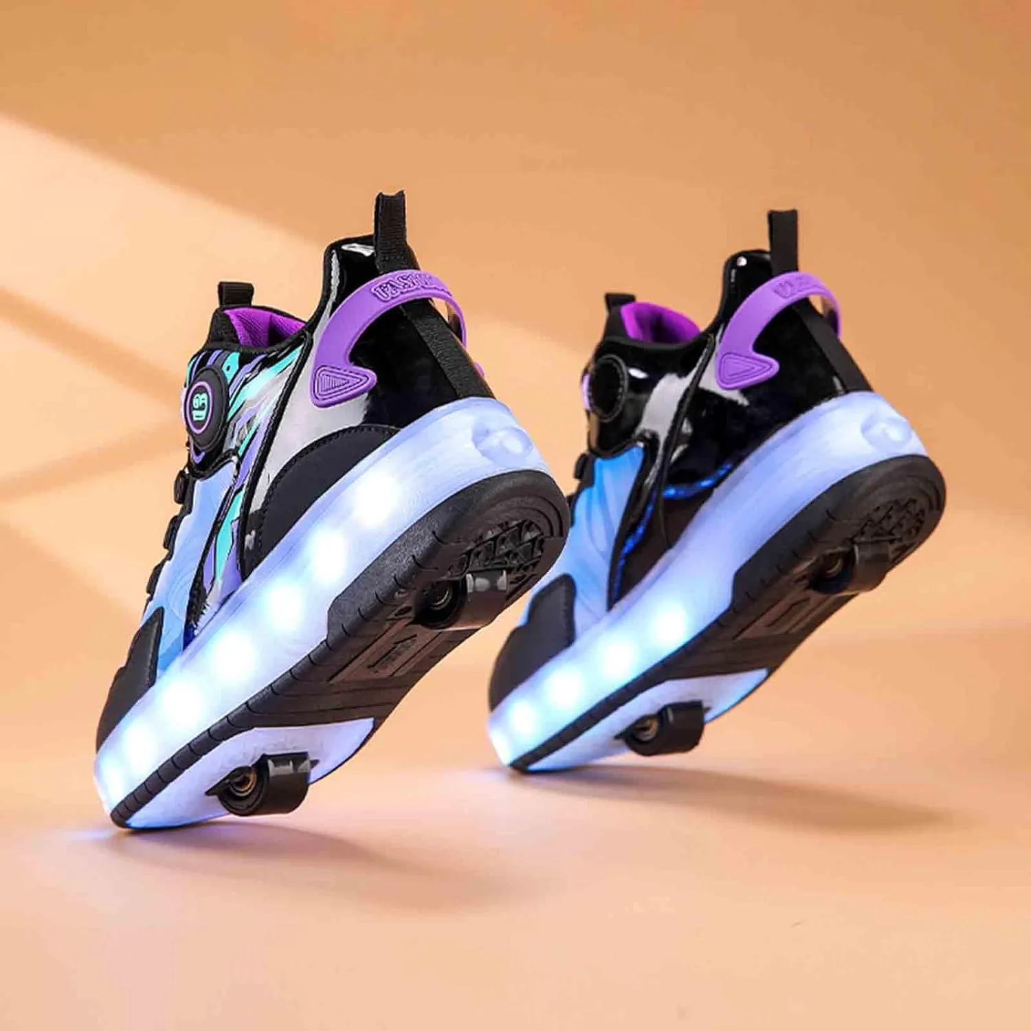 11 Modes Kids Roller Skate Shoes with 2 Wheels, Sneakers for Boys Girls Birthday Thanksgiving Christmas Day