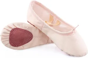 Ballet Shoes 3 Pairs Dance Shoes for Children Ballet Shoes for Girls Ballet Flats Kids Canvas Split Sole Ballerina Practice Shoes for Dancing Dance Slippers for Girls TodNude-11 UK