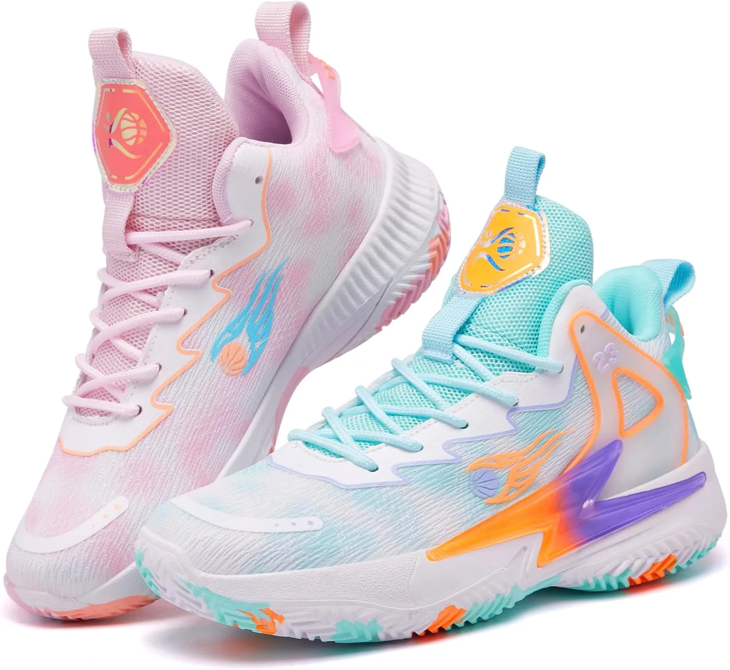 Basketball Shoes for Womens and Mens, Breathable Non Slip Outdoor Casual Unisex-Adult Fashion Sneakers