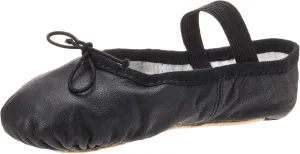 Bloch Dance Girl's Dansoft Full Sole Leather Ballet Slipper/Shoe, Black, 10.5 X-Narrow Little Kid