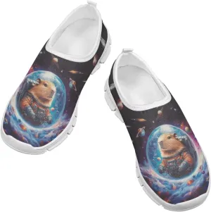 Boys Slip On Sneakers Cool Galaxy Themed Tennis Shoes Running Shoes