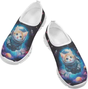 Boys Slip On Sneakers Cool Galaxy Themed Tennis Shoes Running Shoes
