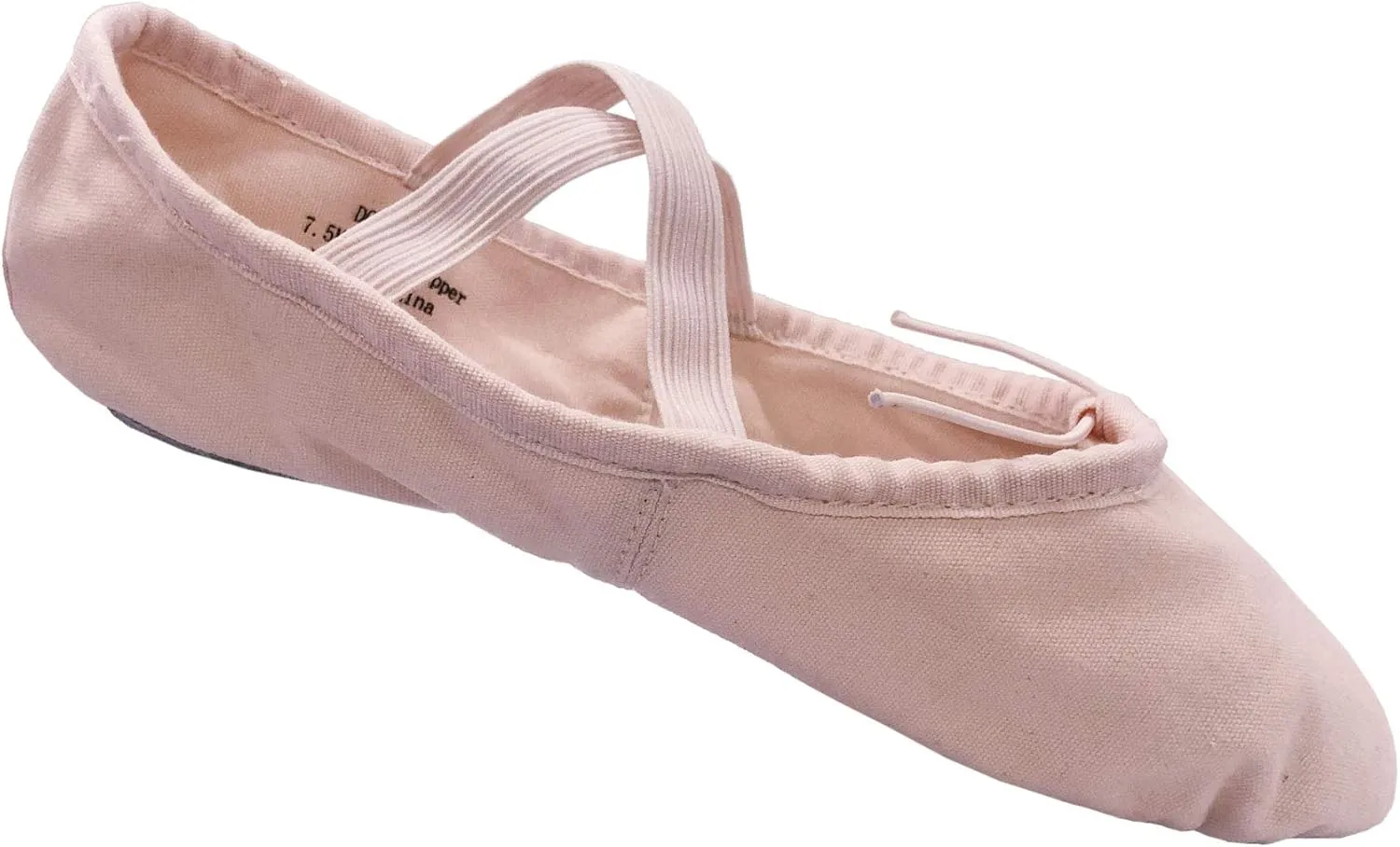 Danzcue Girl's Canvas Ballet Shoes Split Sole Ballet Slippers for Girl Dance Shoes