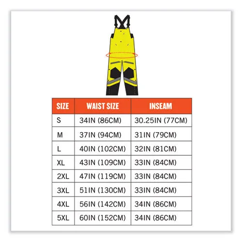 Glowear 8928 Class E Hi-vis Insulated Bibs, 2x-large, Lime, Ships In 1-3 Business Days