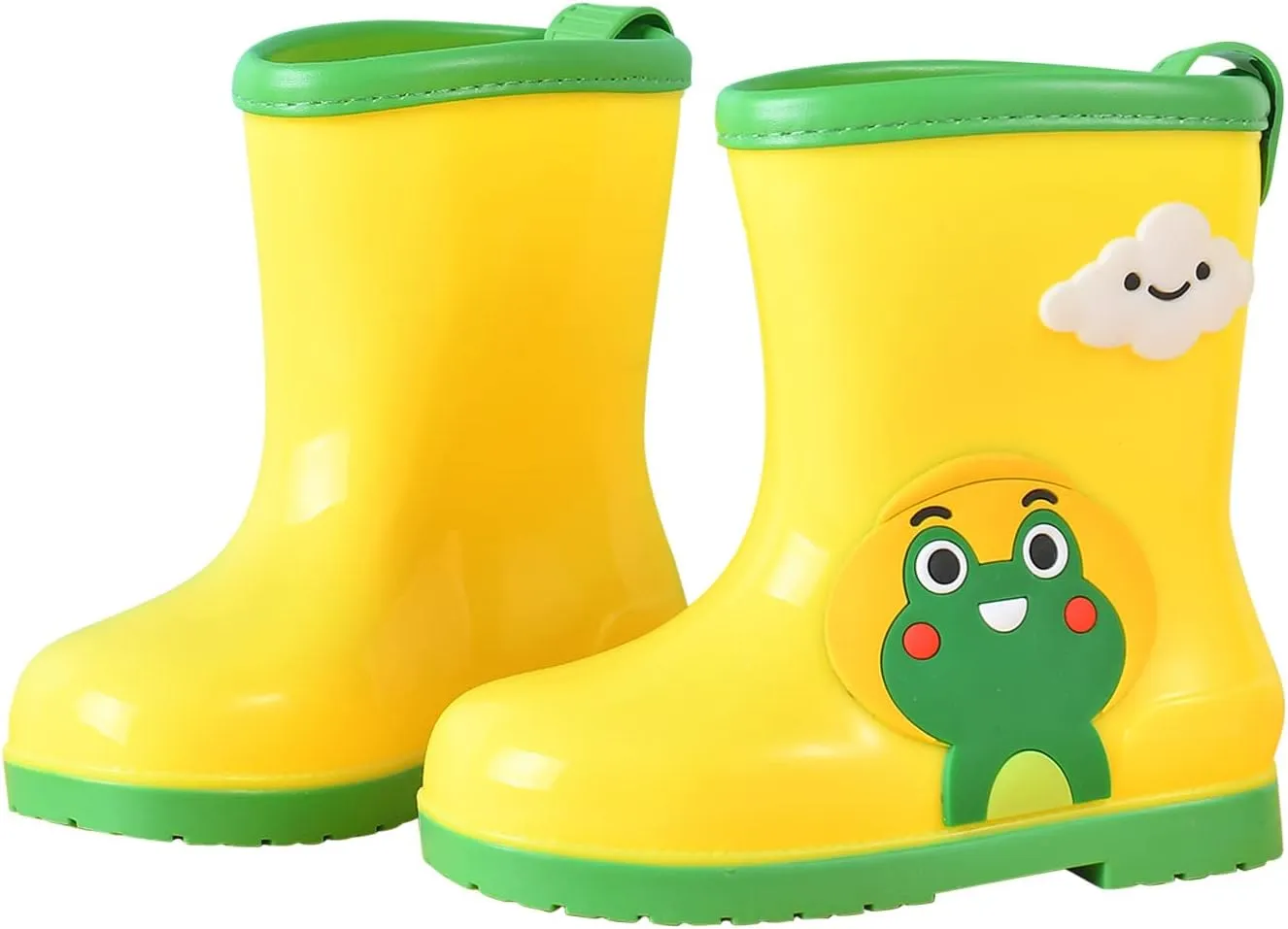 IWIHMIV Lightwight Waterproof Rain Boots Rubber Children Water Shoes Dinosaur Rain Boots for Boys