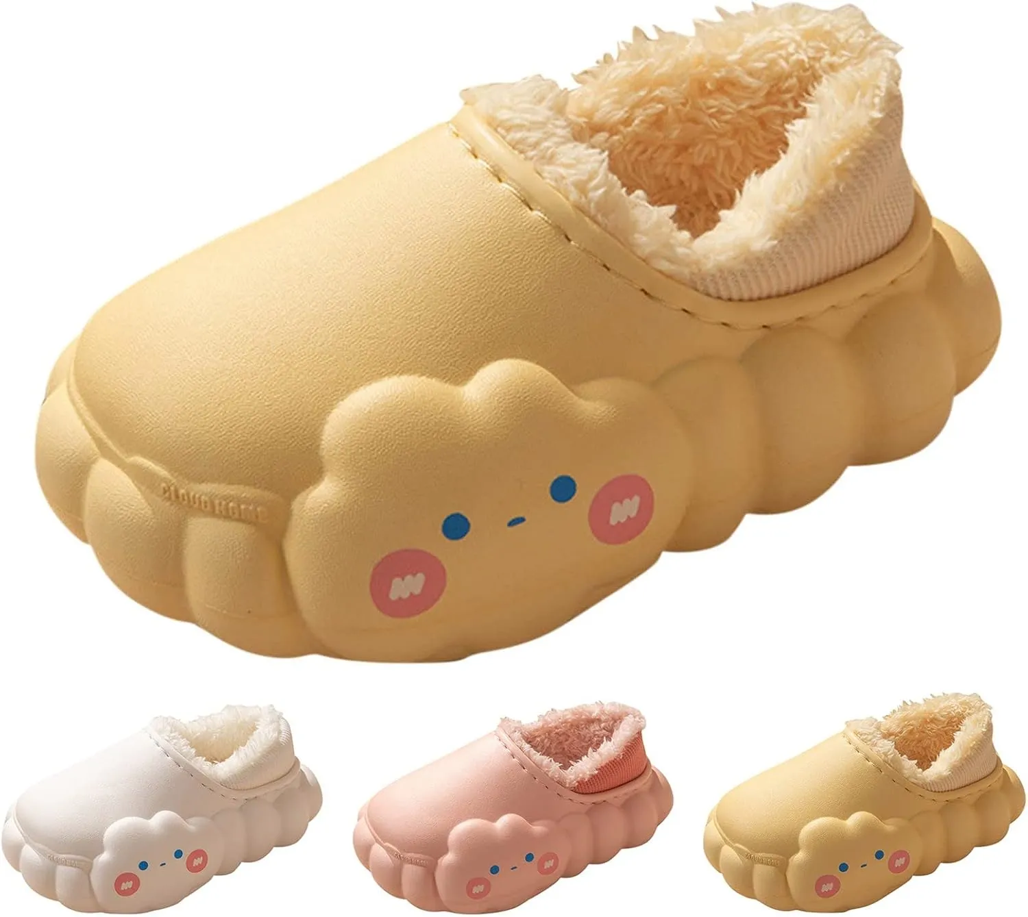 Kids Moccasins Slippers Autumn And Winter Girls And Boys Slippers Flat Bottom Non Slip Girls Furry Slippers