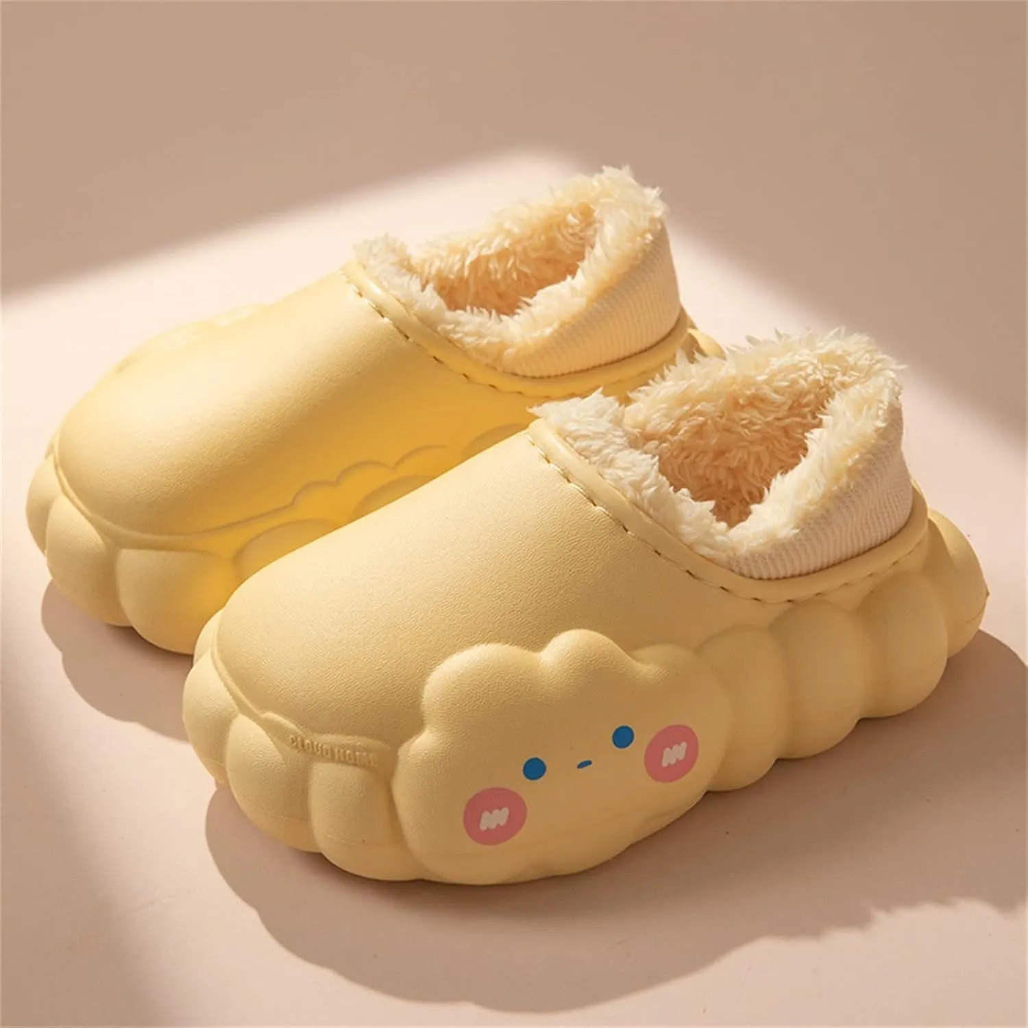 Kids Moccasins Slippers Autumn And Winter Girls And Boys Slippers Flat Bottom Non Slip Girls Furry Slippers