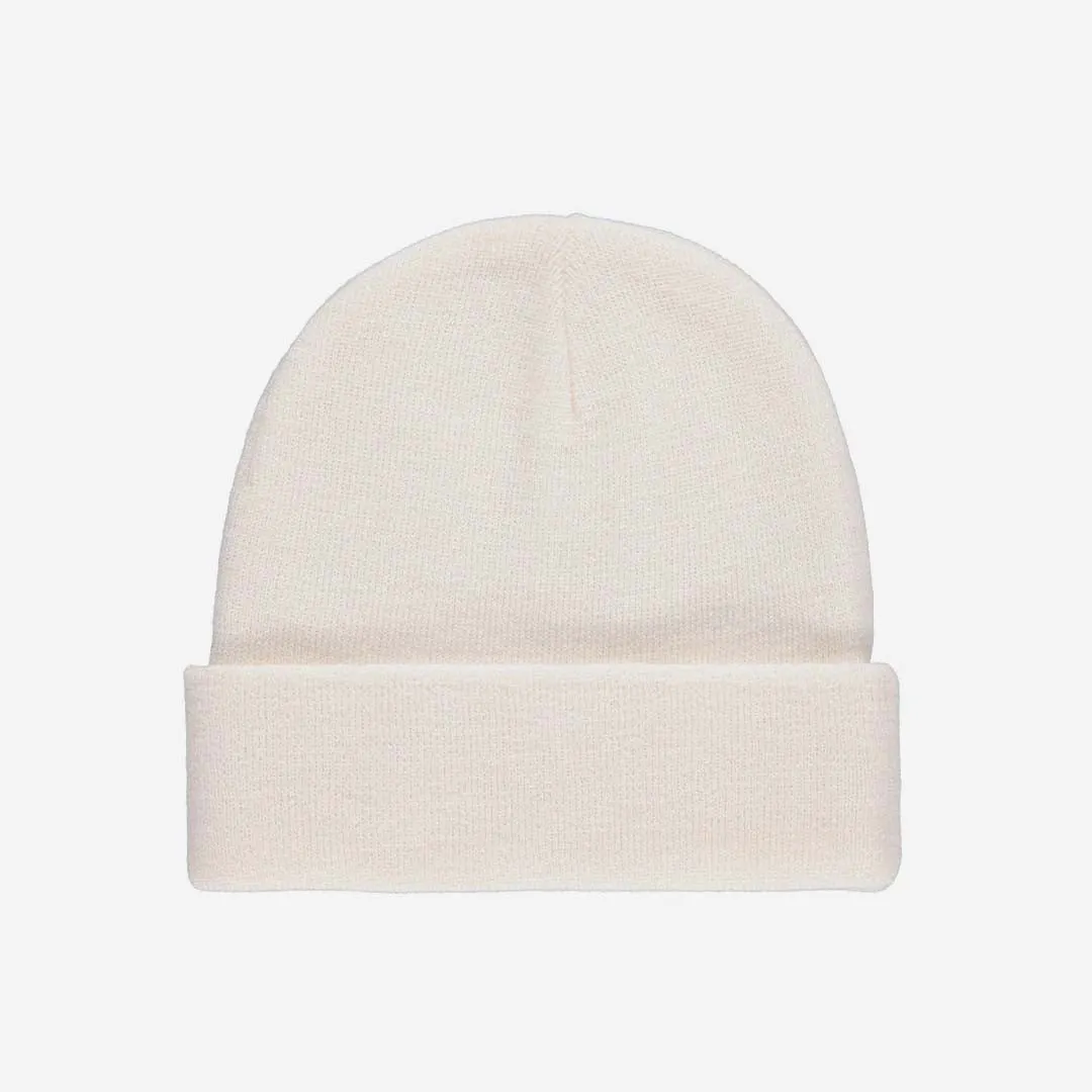 Leather Patch Wool Beanie