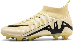 Men's Soccer Cleats Football Shoes High-Tops Non-Slip Spikes Indoor Outdoor Firm Ground Turf Sports Athletic Combat Boots