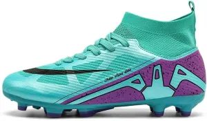 Men's Soccer Cleats Football Shoes High-Tops Non-Slip Spikes Indoor Outdoor Firm Ground TurfSports Athletic Combat Boots