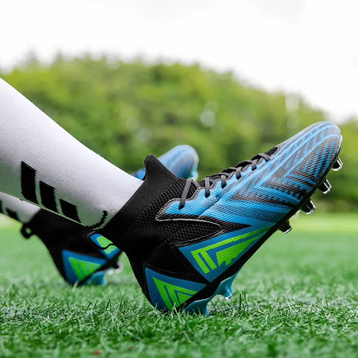 Men's Soccer Cleats Turf AG Shoes Boys Indoor Outdoor Footall Sneaker Youth Ankle Boots for Kids
