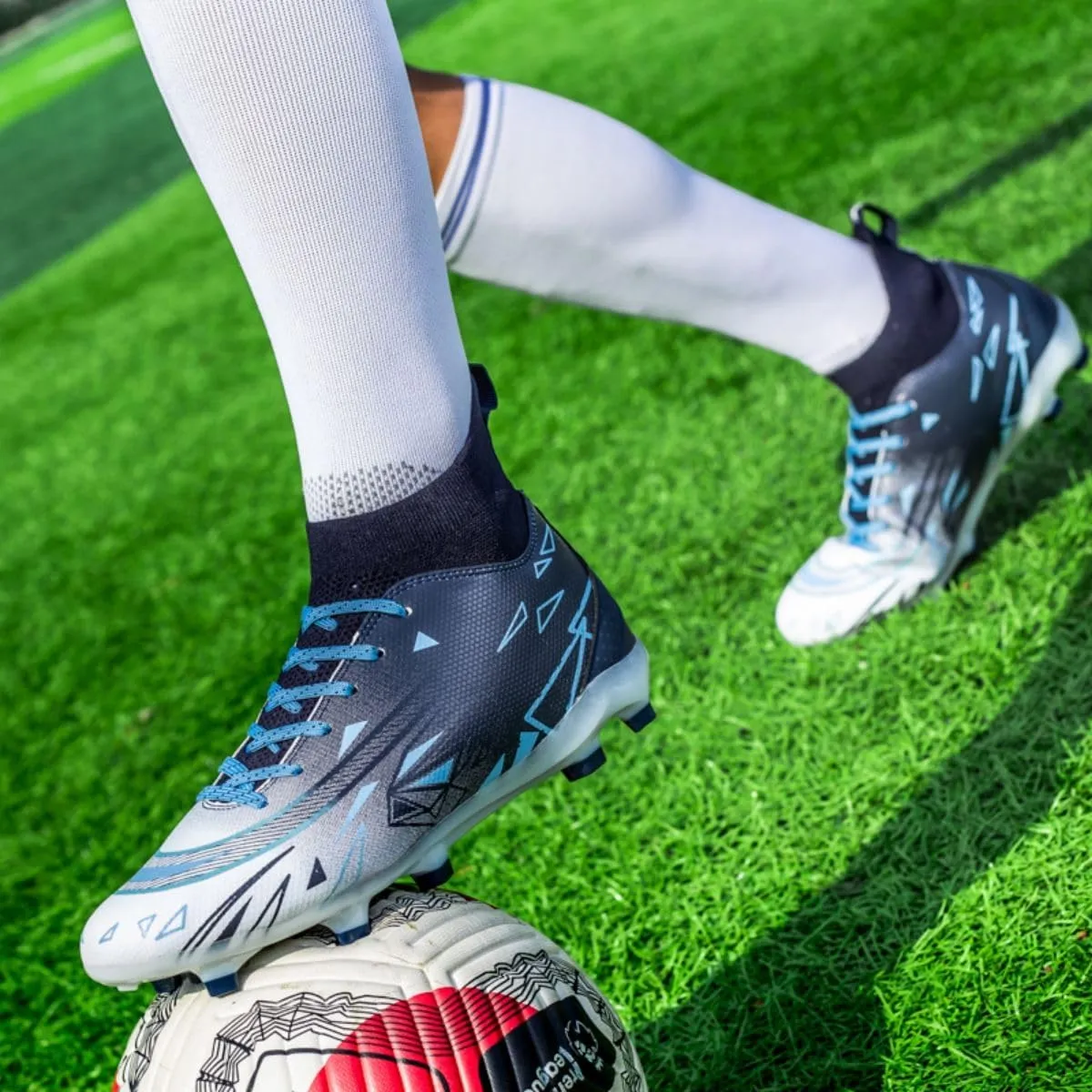 Men's Soccer Cleats Turf AG Shoes Boys Indoor Outdoor Footall Sneaker Youth Ankle Boots for Kids