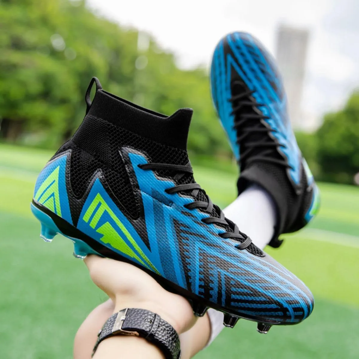 Men's Soccer Cleats Turf AG Shoes Boys Indoor Outdoor Footall Sneaker Youth Ankle Boots for Kids