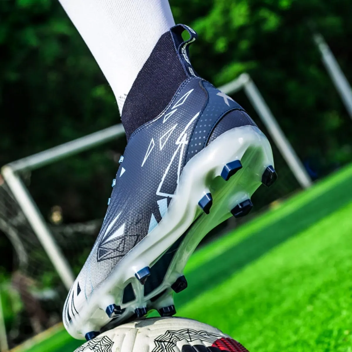 Men's Soccer Cleats Turf AG Shoes Boys Indoor Outdoor Footall Sneaker Youth Ankle Boots for Kids