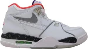 Nike Men's Air Flight 89 Basketball Shoes, White/Silver-White, 8 M US