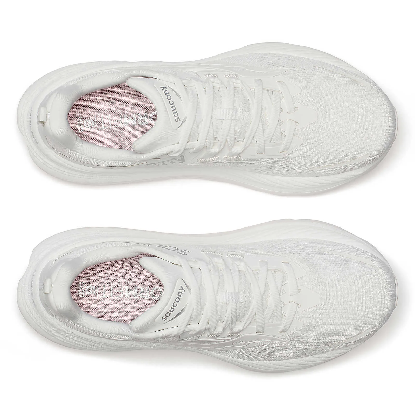 Saucony Men's Hurricane 24 Running Shoes White / White