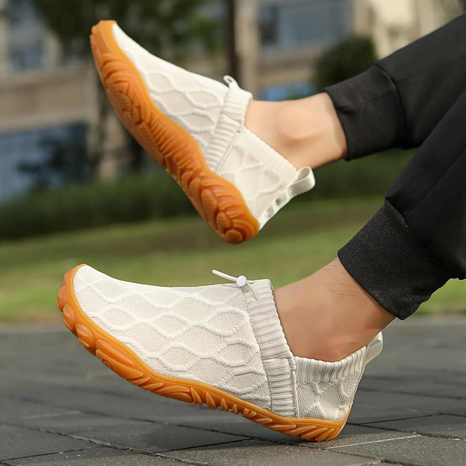 Slip On Barefoot Shoe Women Men,Breathable Lightweight Non-Slip Recovery Slip On Shoes,Outdoor Running Barefoot Hike Shoes Women Men