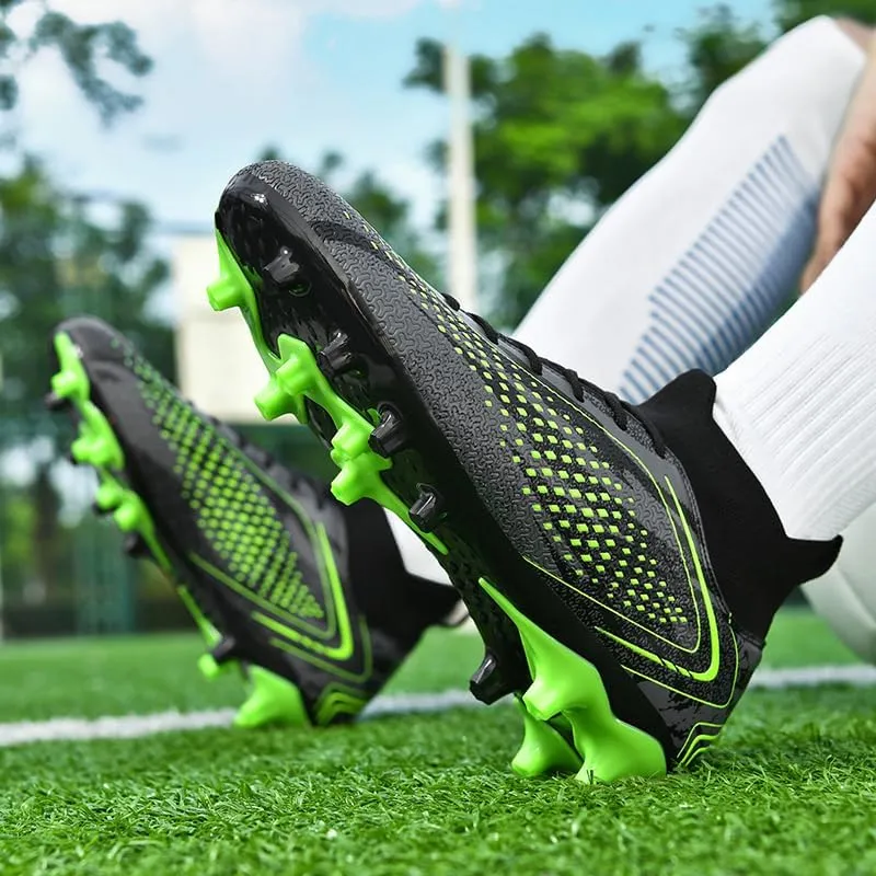 Soccer Cleats Boots for Mens Womens, Football Cleats Shoes Unisex Youth Students Running Training Boots Non-Slip Rugby Cleats Soccer AG FG TF Athletic Shoes for Outdoor Turf Athletic Indoor