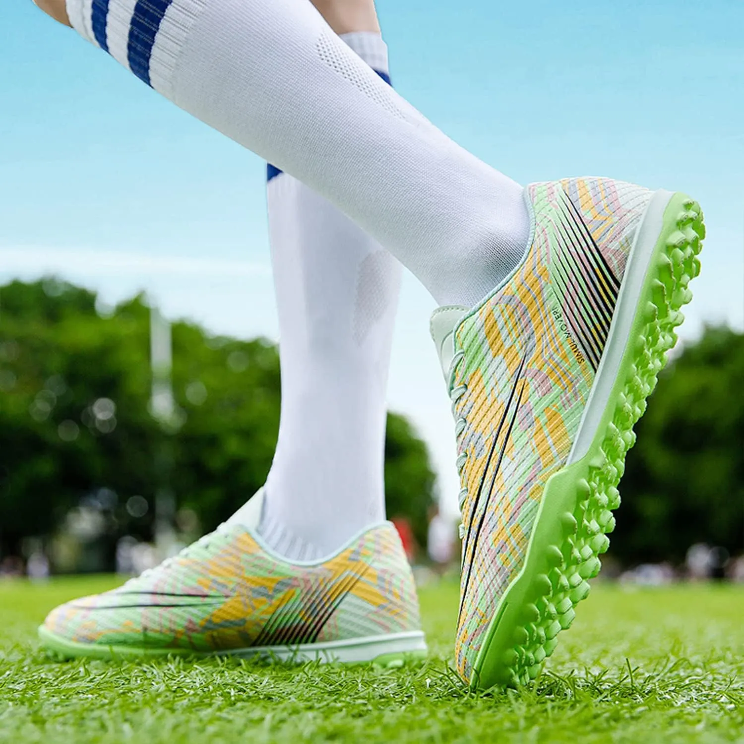 Soccer Cleats Men's Soccer Shoes Boys' Soccer Shoes Fg/ag Spikes Outdoor Professional Football Shoes Indoor Training Turf Soccer Shoe Unisex