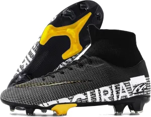 Soccer Cleats Womens Mens Indoor Soccer Shoes Youth Training Boots Lightweight Spikes Football Cleats Non-Slip Baseball & Cleats Soccer Adult AG FG TF Football Boots for Big Boys