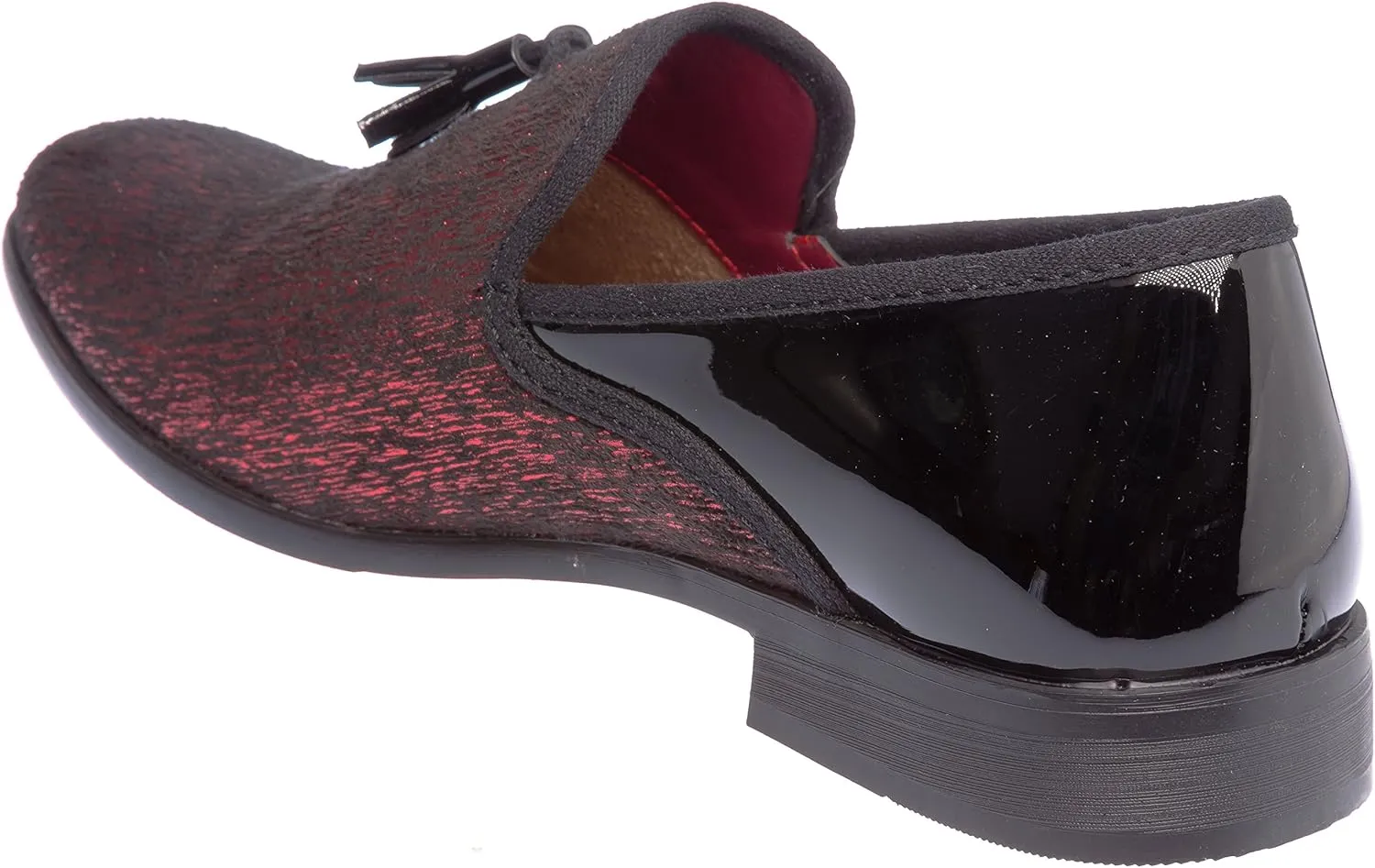 sparko06 Mens Slip-On Fashion-Loafer Sparkling-Glitter Dress-Shoes