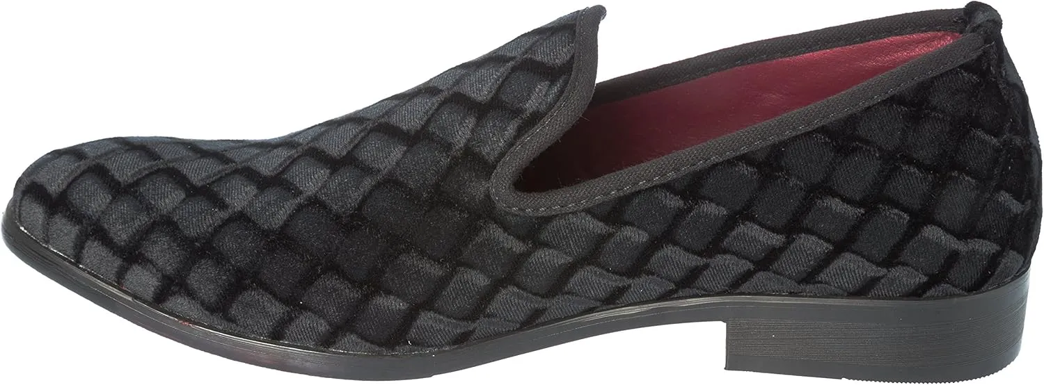 sparko07 Mens Slip-On Fashion-Loafer Sparkling-Glitter Dress-Shoes