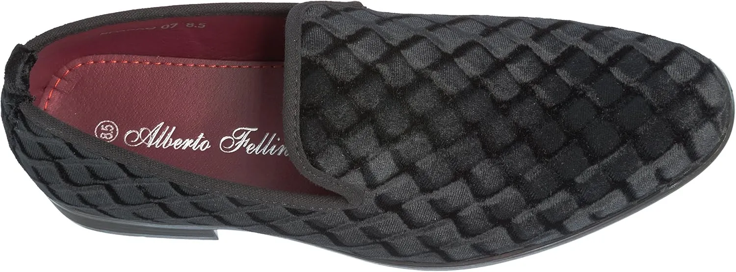 sparko07 Mens Slip-On Fashion-Loafer Sparkling-Glitter Dress-Shoes