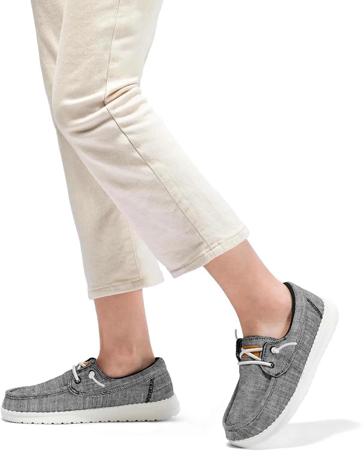 STQ Women's Boat Shoes with Orthopedic Insole Slip On Business Casual Shoes for Plantar Fasciitis Lightweight Loafers