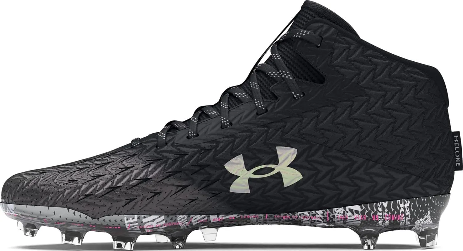 Under Armour - Womens Spotlight 4 Mc Football Cleats Shoes, Color Black (001), Size: 10 B(M) US