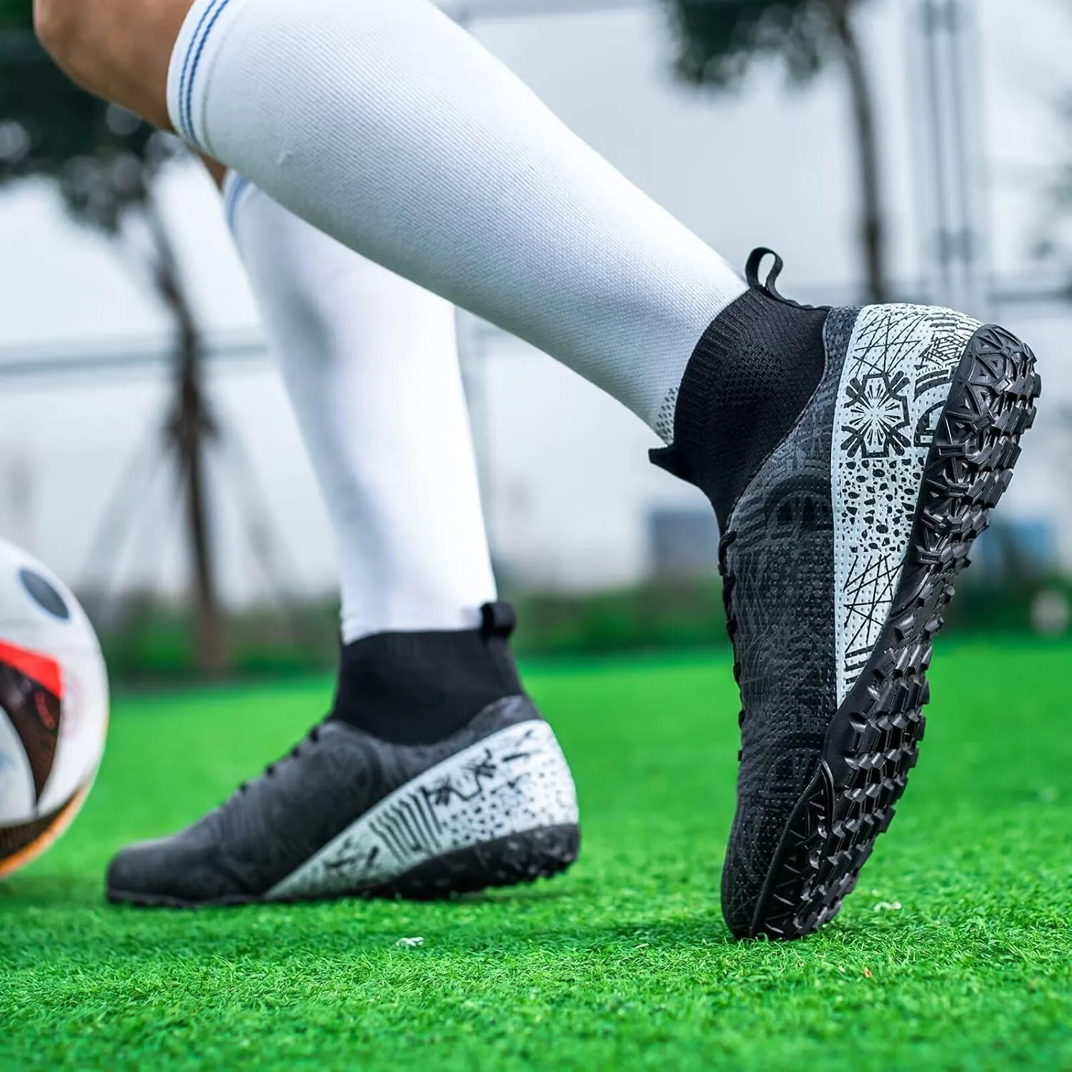 Unisex-Adult Mens Indoor Soccer Shoes Women