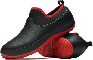 Wjnvfioo Mens Working Shoes Non-Slip Waterproof Chef Shoes Casual Unisex Work Shoes Water Shoes