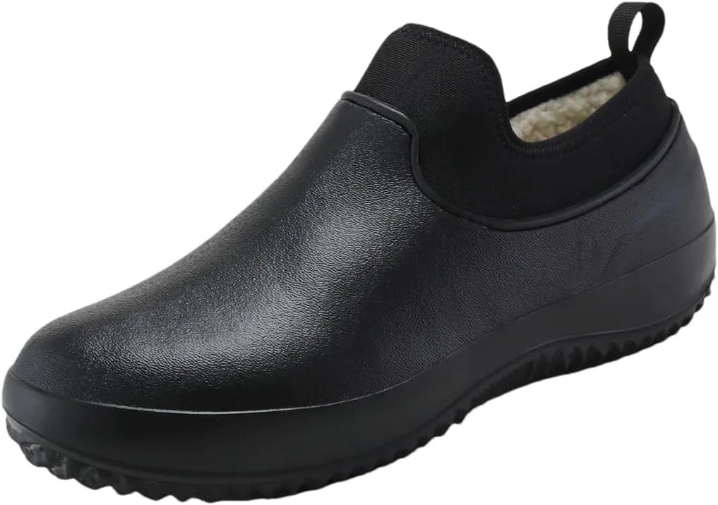 Wjnvfioo Mens Working Shoes Non-Slip Waterproof Chef Shoes Casual Unisex Work Shoes Water Shoes