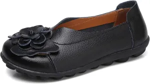 Womens Orthopedic Loafers Summer Comfortable Closed Toe Low Heel Flat Wide Width Flats Breathable Casual Outdoor Shoes Work Dressy Shoe Shopping Standing Shoes