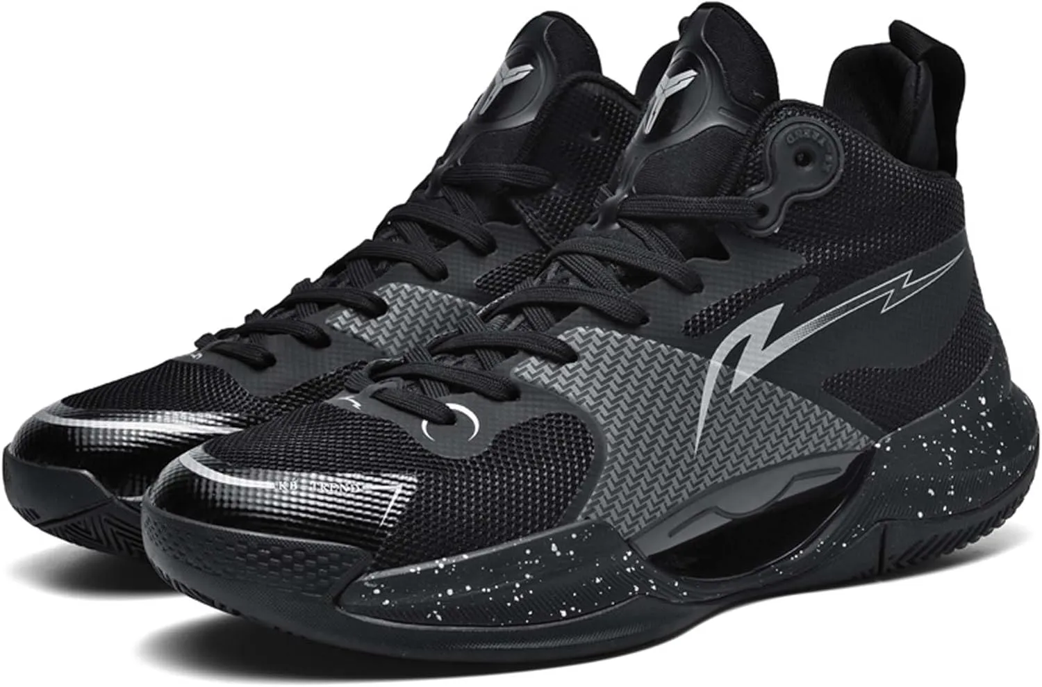 Young and Middle-Aged high-top Basketball Shoes, Fashionable Sports Basketball Shoes, Breathable Outdoor Cushioning Sports Shoes